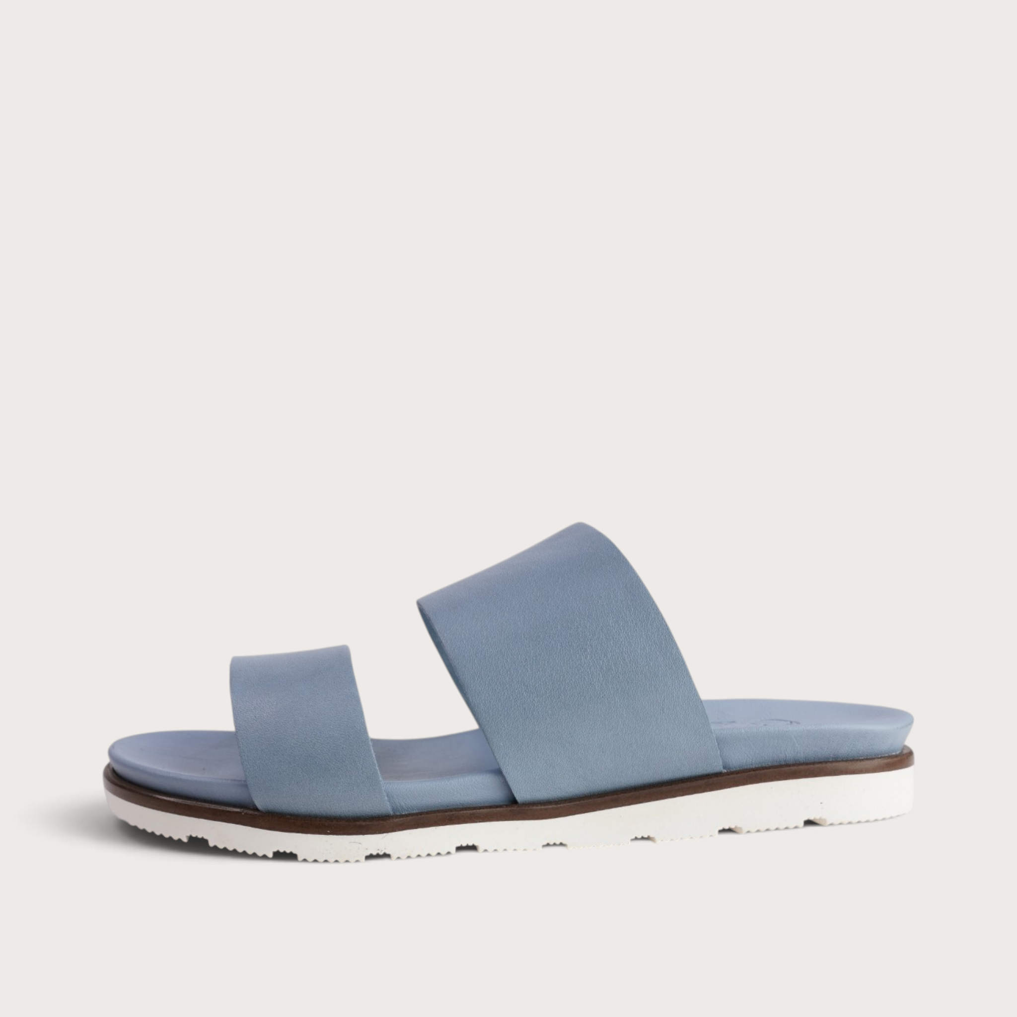 Eliza Denim Leather Sandals