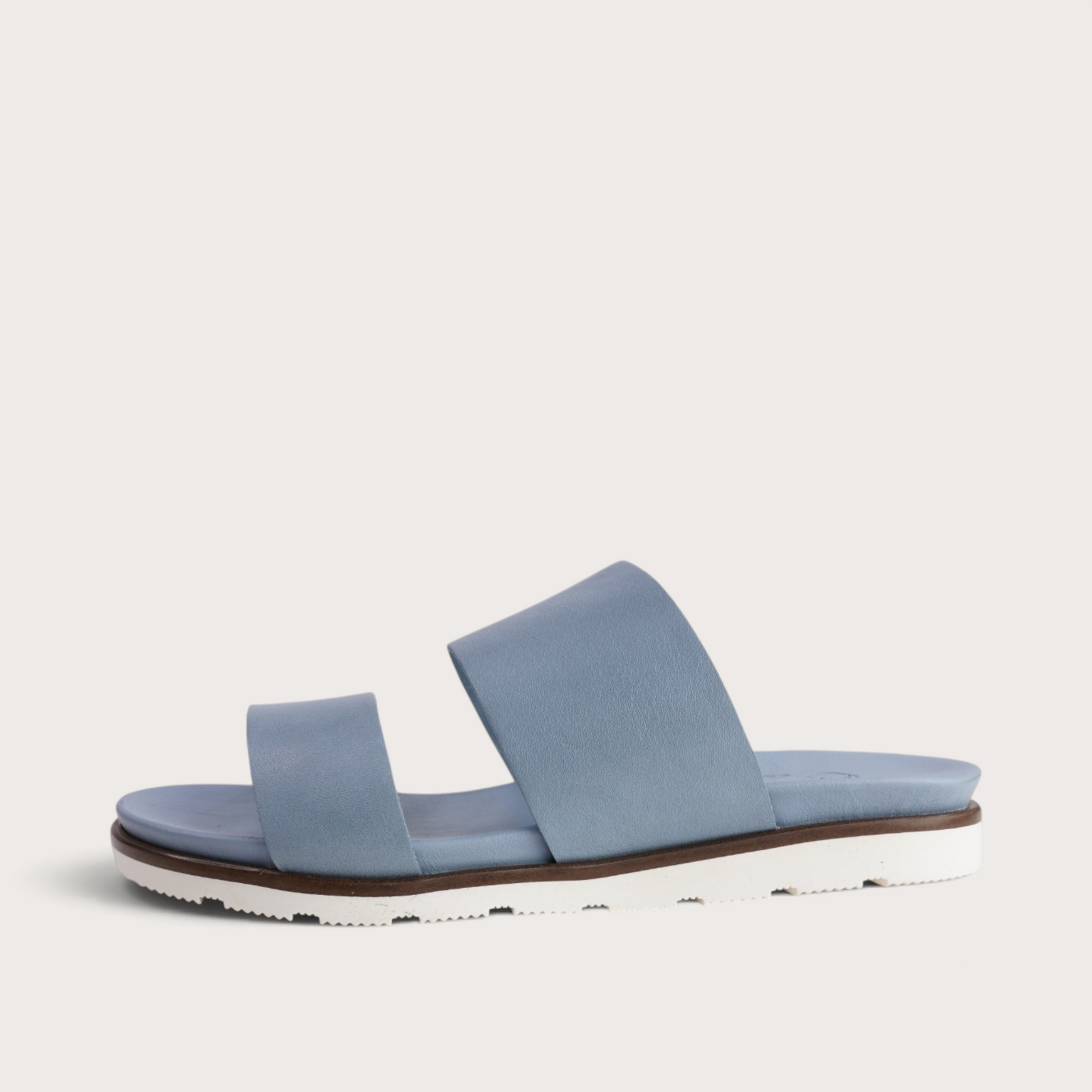 Eliza Denim Leather Sandals