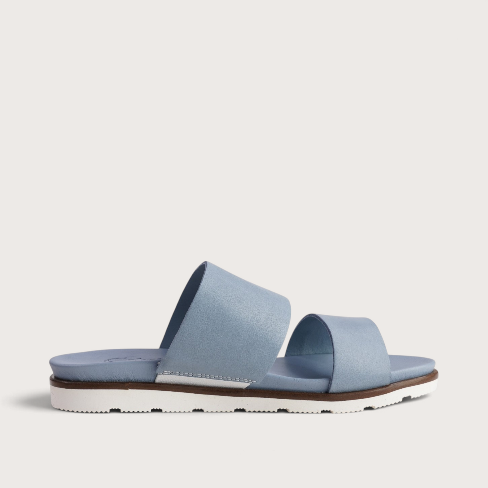 Eliza Denim Leather Sandals
