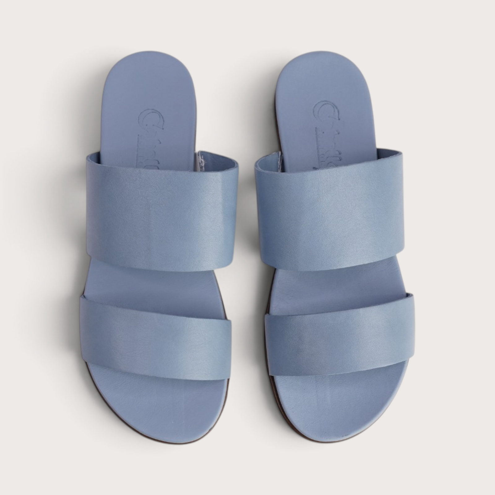Eliza Denim Leather Sandals