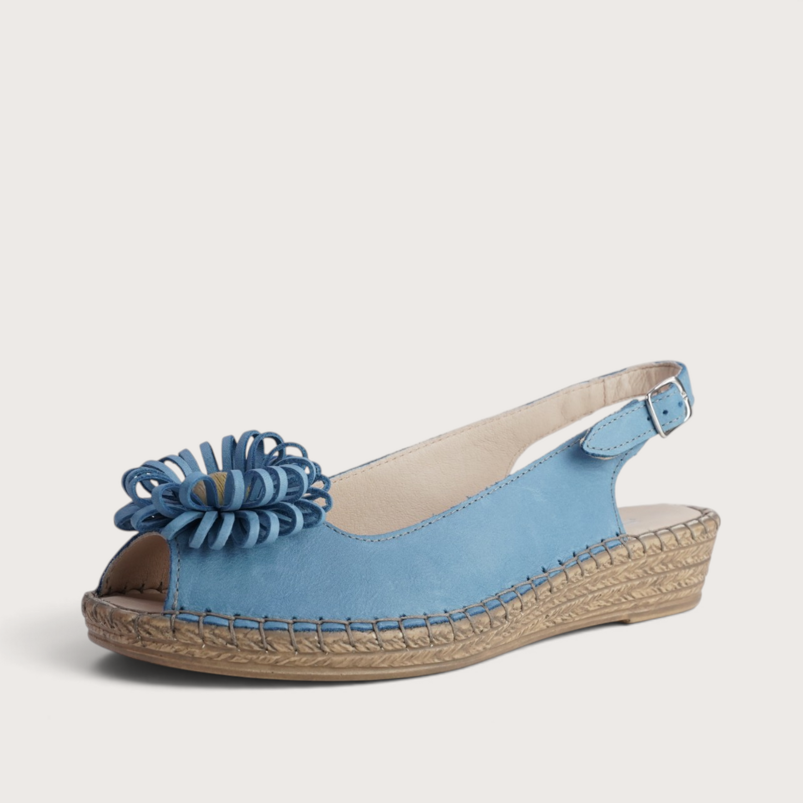 Erica Cielo Leather Espadrille Wedges