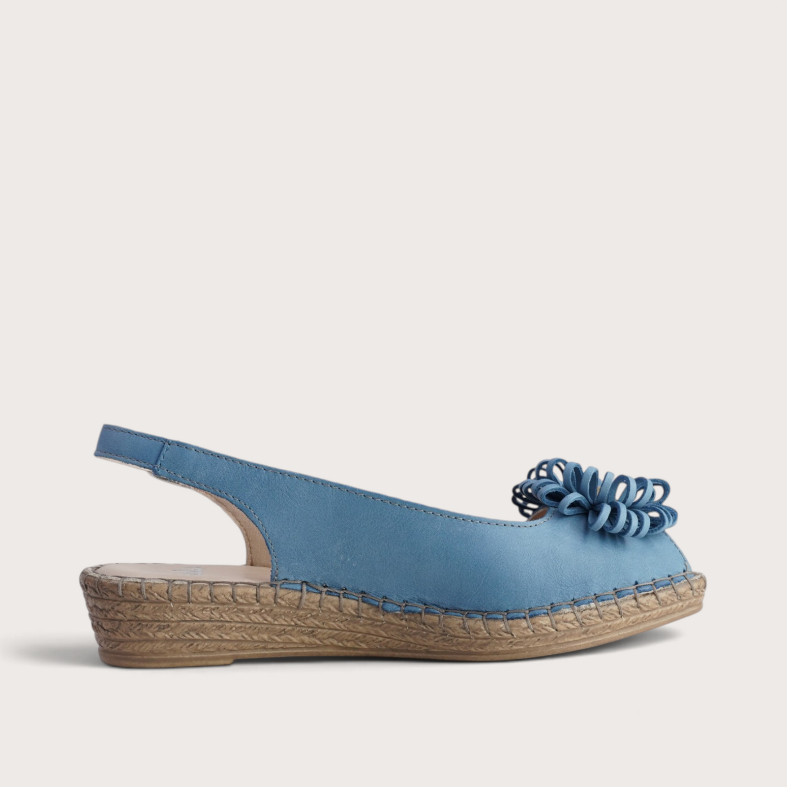 Erica Cielo Leather Espadrille Wedges