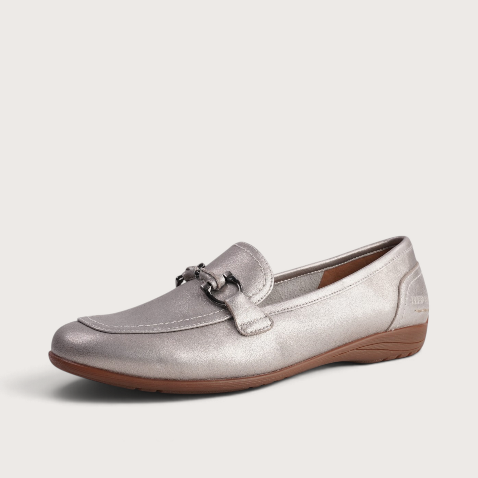 Fenja 34 Champagne Leather Loafers