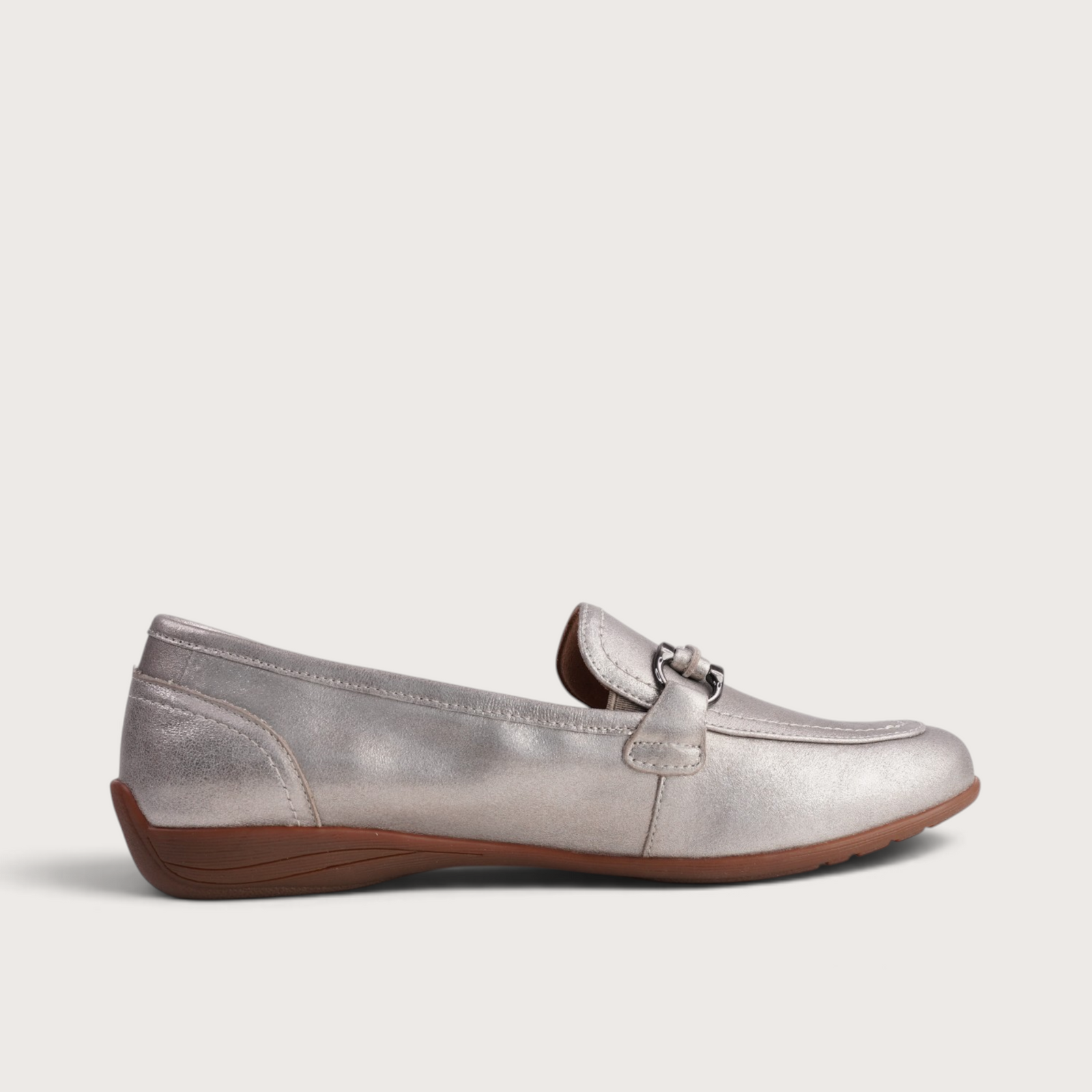 Fenja 34 Champagne Leather Loafers