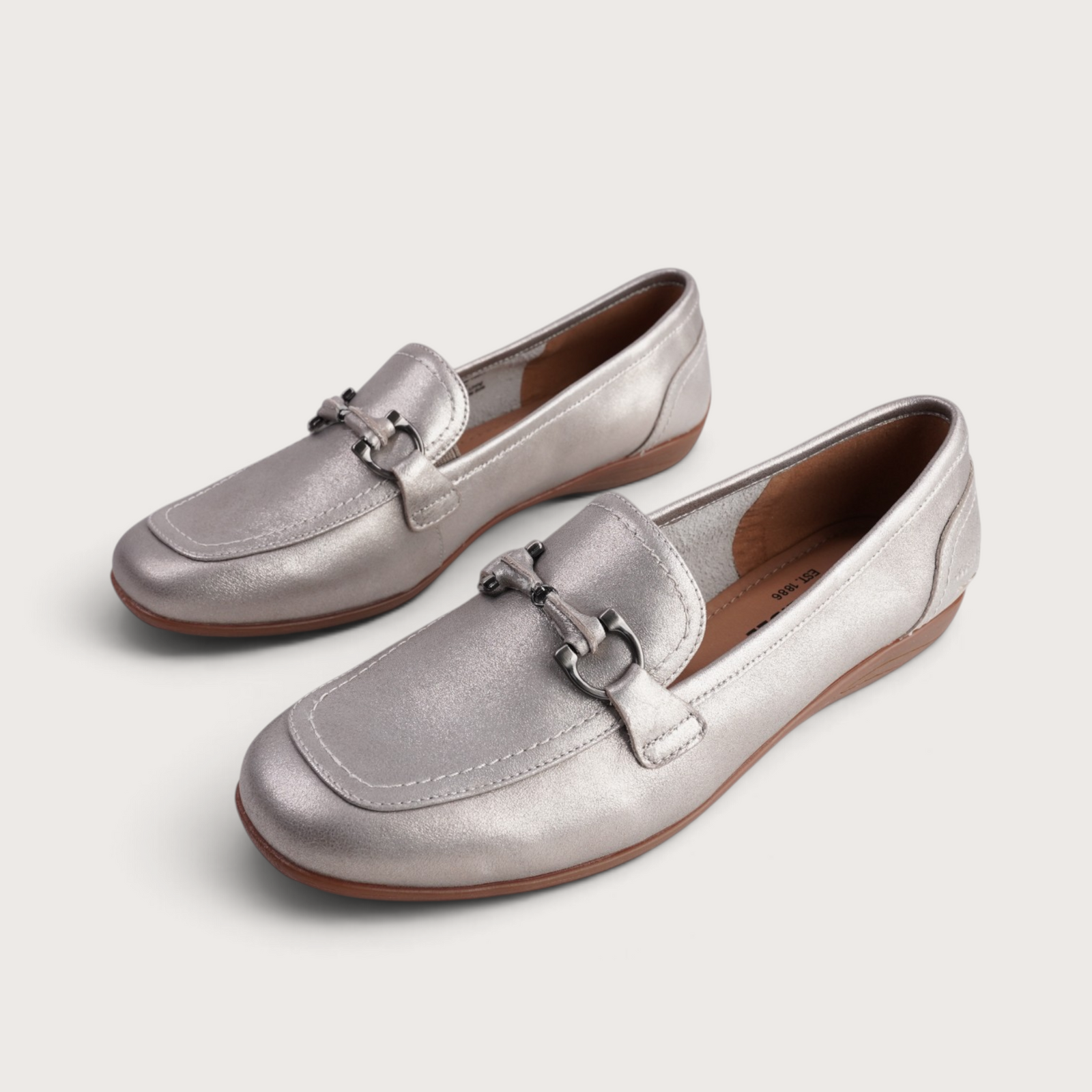 Fenja 34 Champagne Leather Loafers