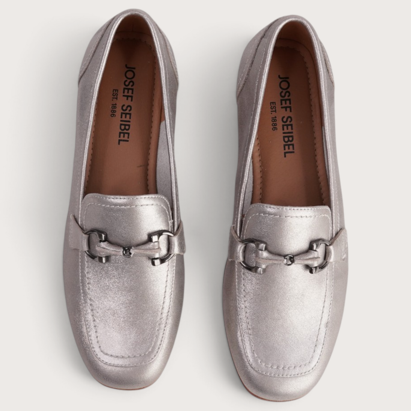 Fenja 34 Champagne Leather Loafers