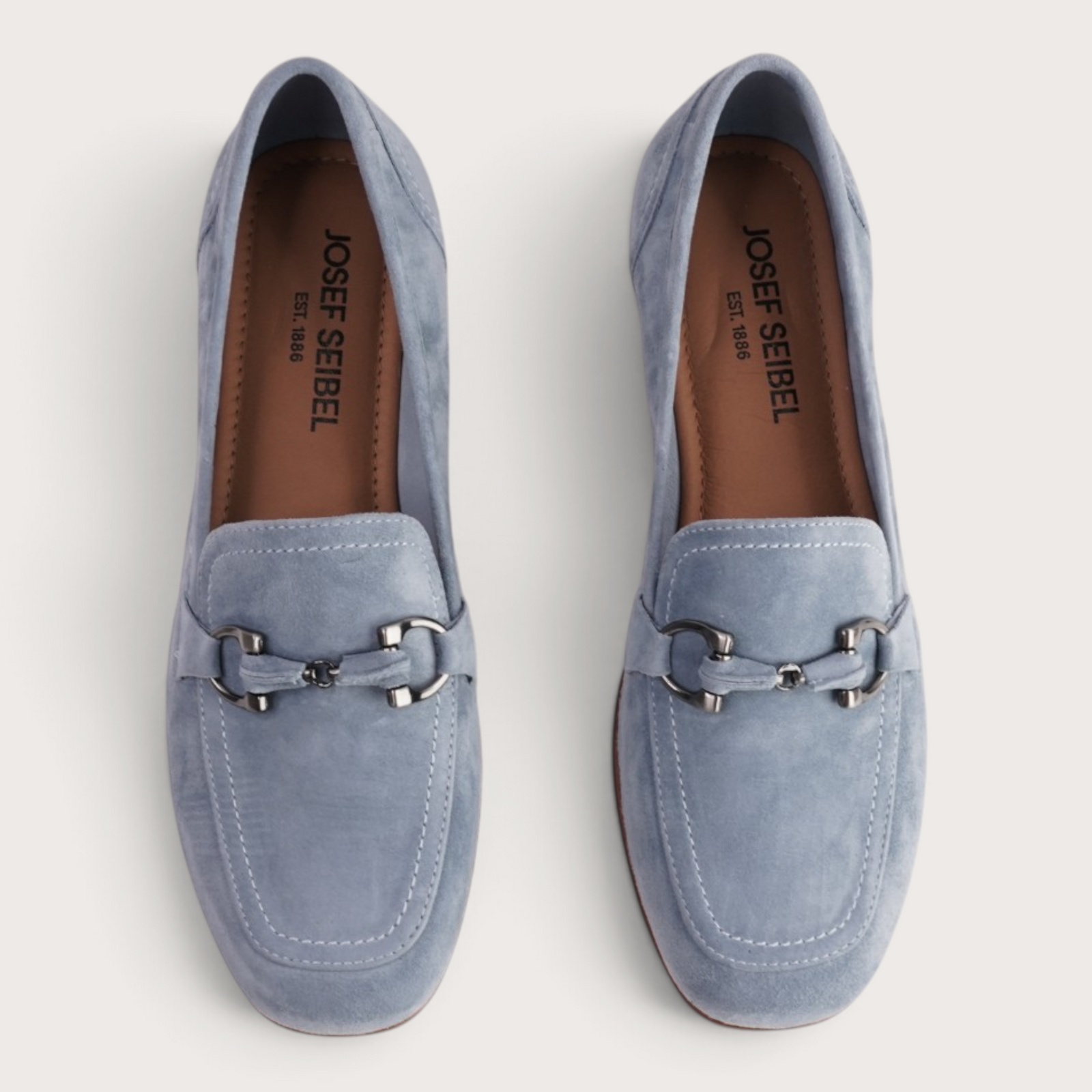 Fenja 34 Sky Blue Suede Loafers