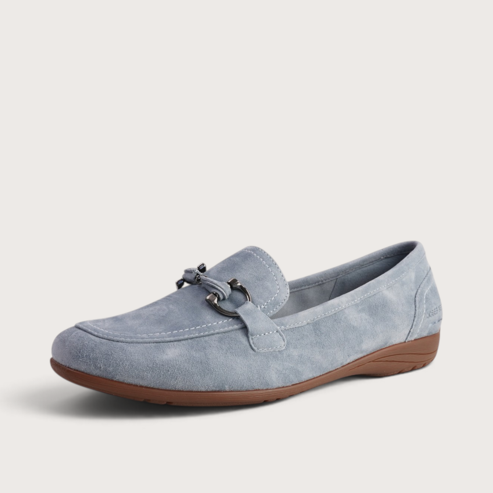 Fenja 34 Sky Blue Suede Loafers