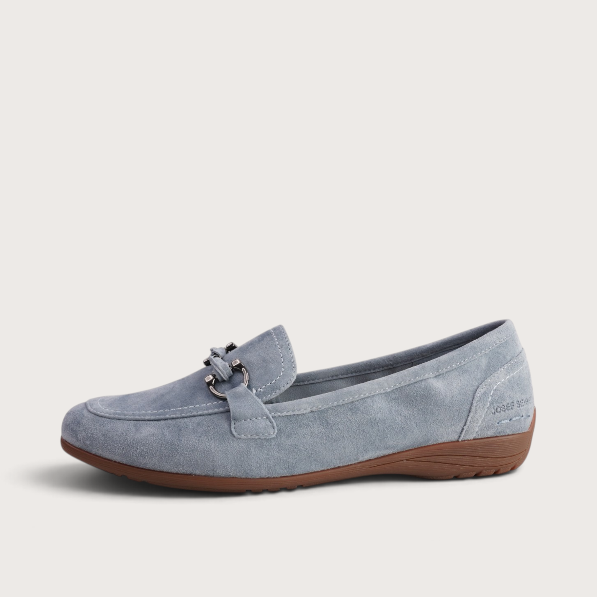 Fenja 34 Sky Blue Suede Loafers