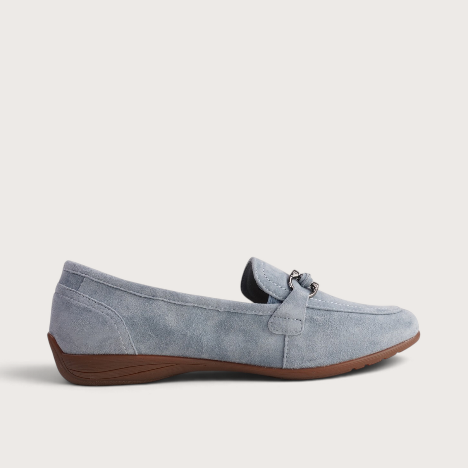 Fenja 34 Sky Blue Suede Loafers