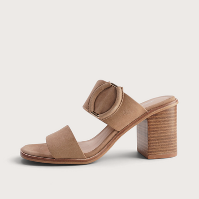 Nixoni Stone Suede Heels