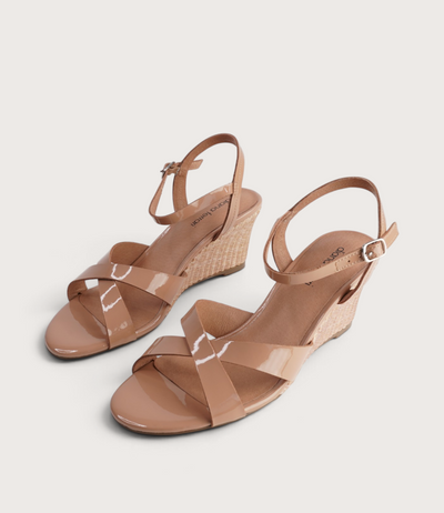 Isenta Nude Patent Leather Heels