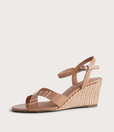 Isenta Nude Patent Leather Heels