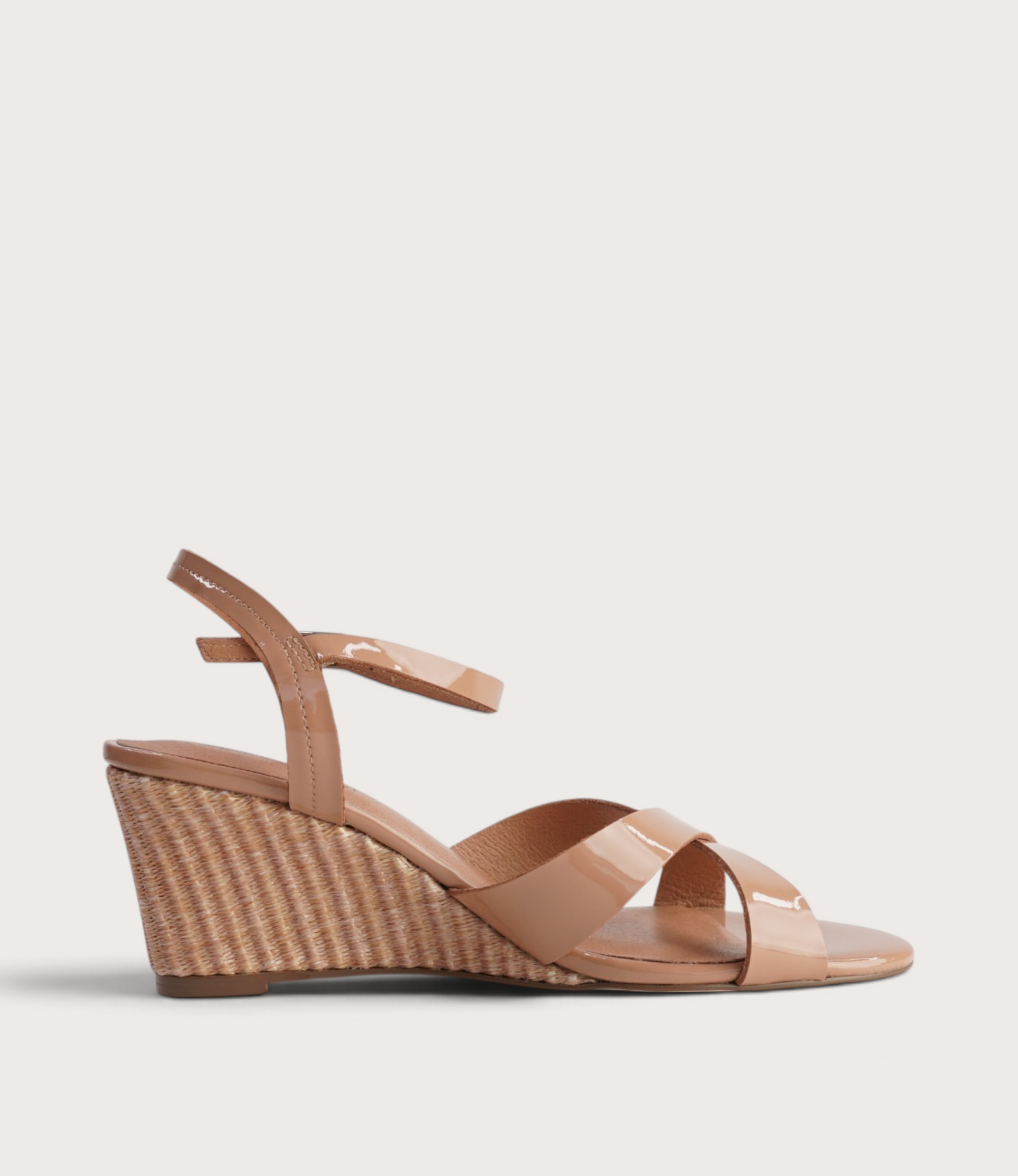Isenta Nude Patent Leather Heels