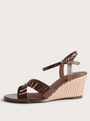 Isenta Chocolate Patent Leather Heels