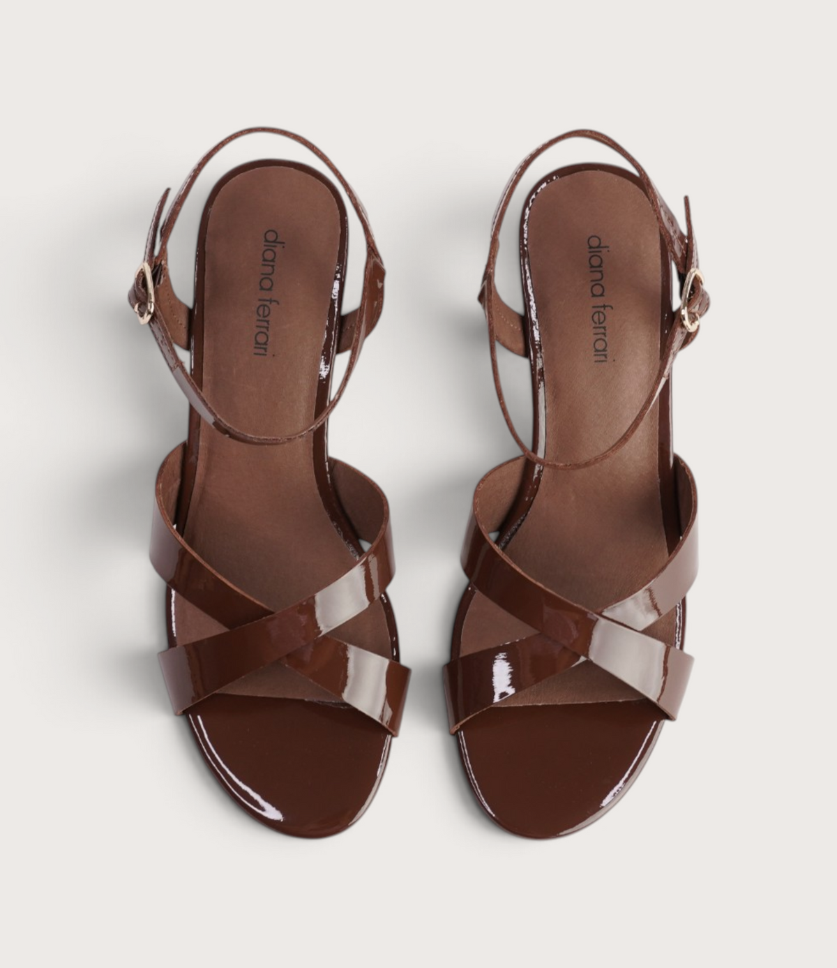Isenta Chocolate Patent Leather Heels