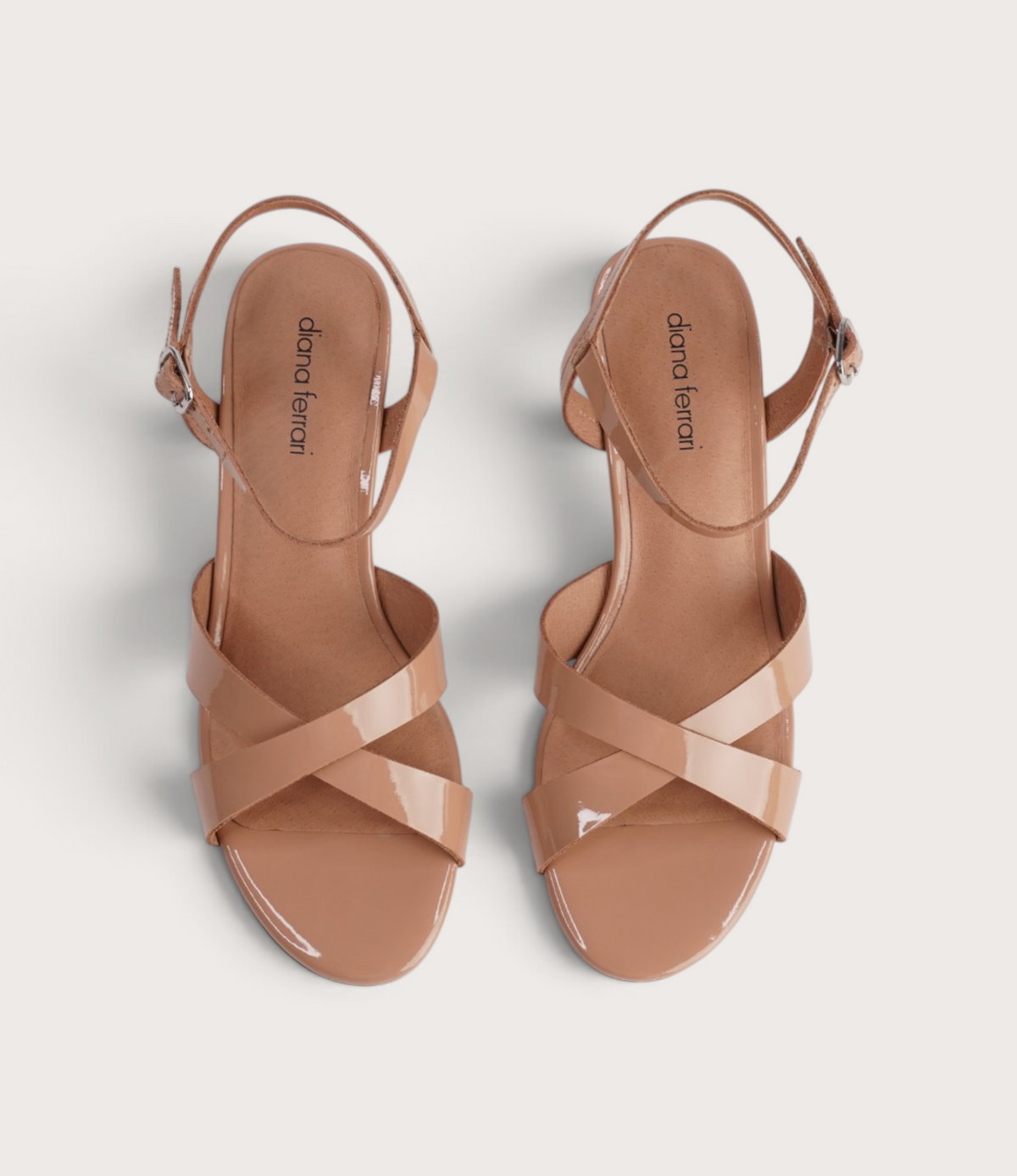 Isenta Nude Patent Leather Heels