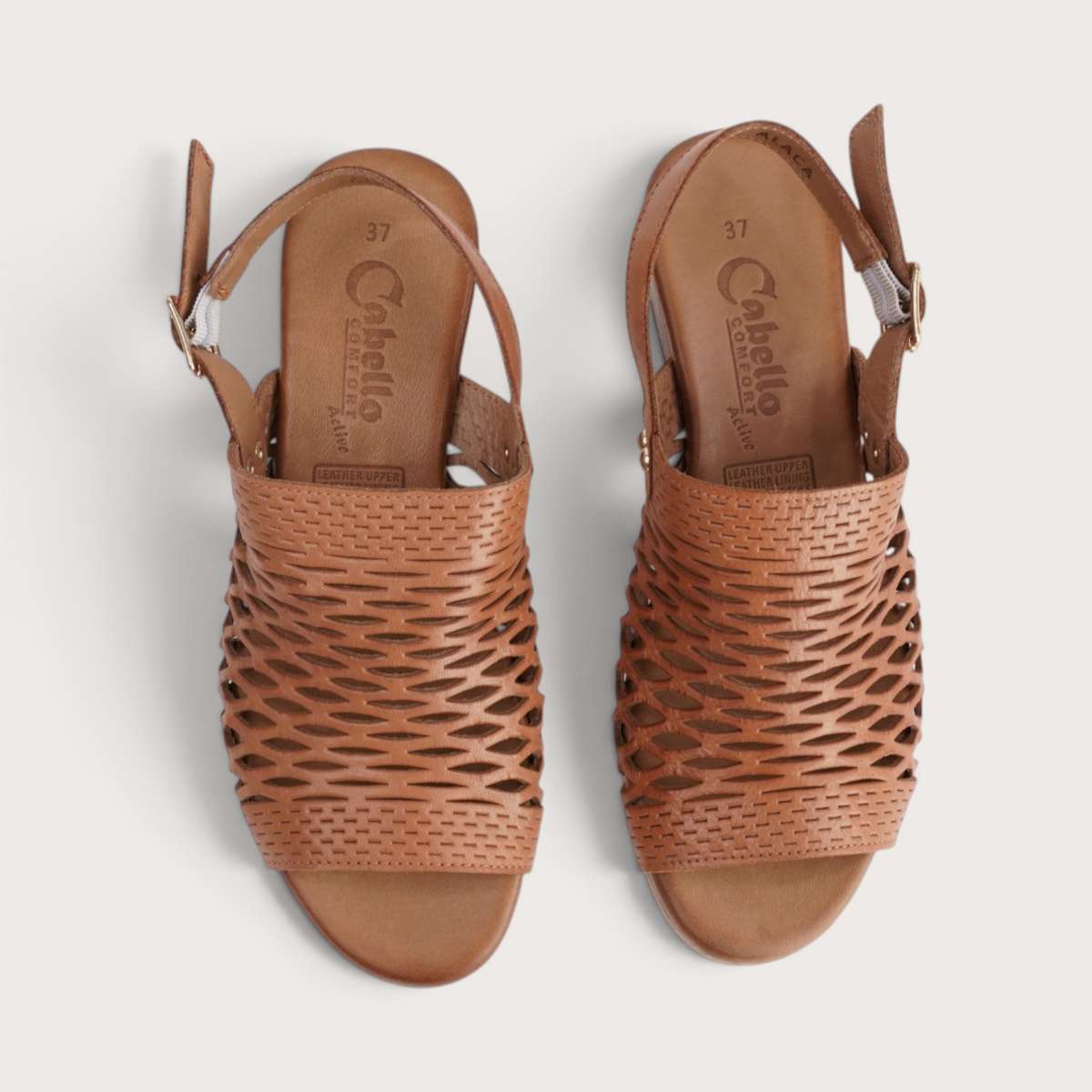 Alaca Tan Leather Sandals