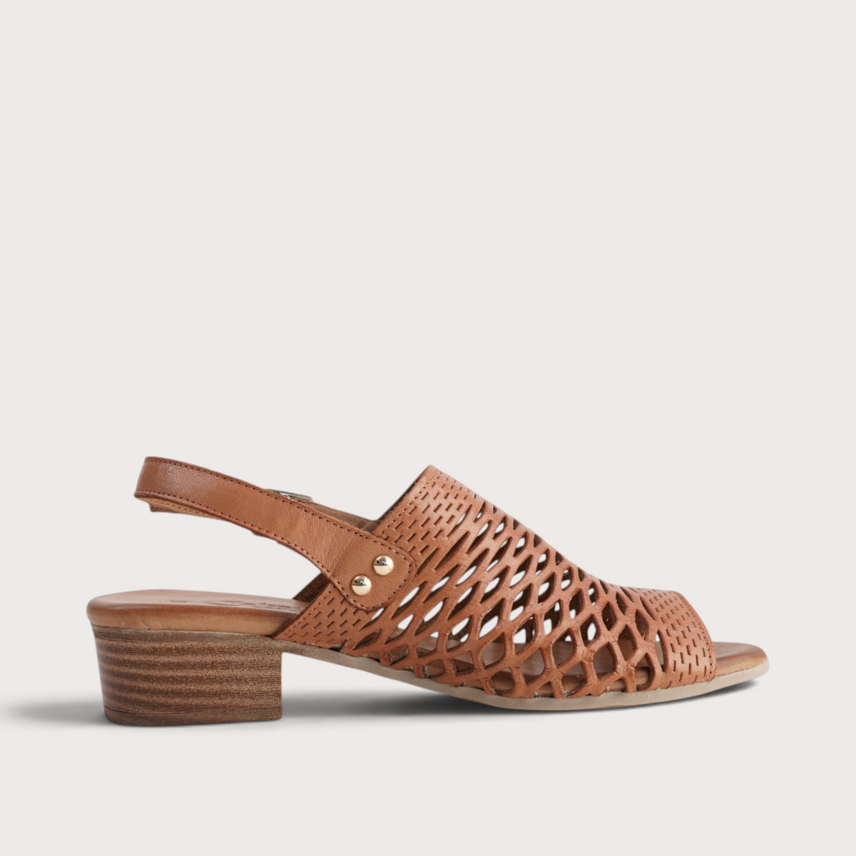 Alaca Tan Leather Sandals
