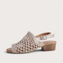 Alaca Beige Leather Sandals