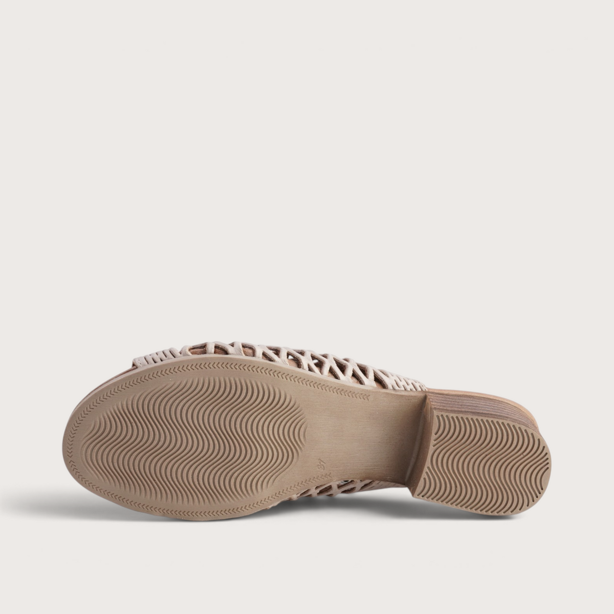 Alaca Beige Leather Sandals