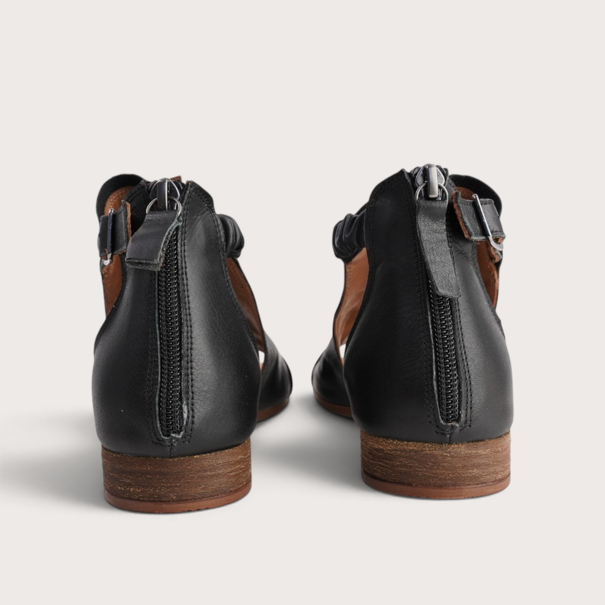 Colby Black Leather Sandals