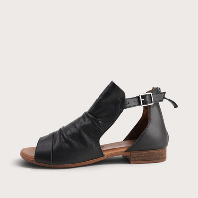 Colby Black Leather Sandals