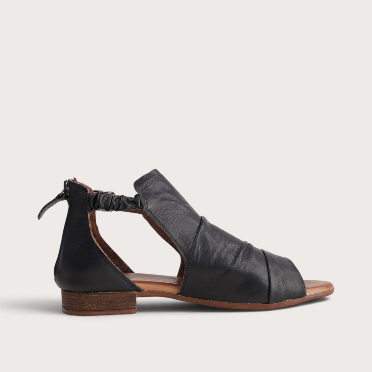 Colby Black Leather Sandals