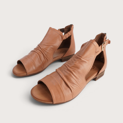 Colby Tan Leather Sandals