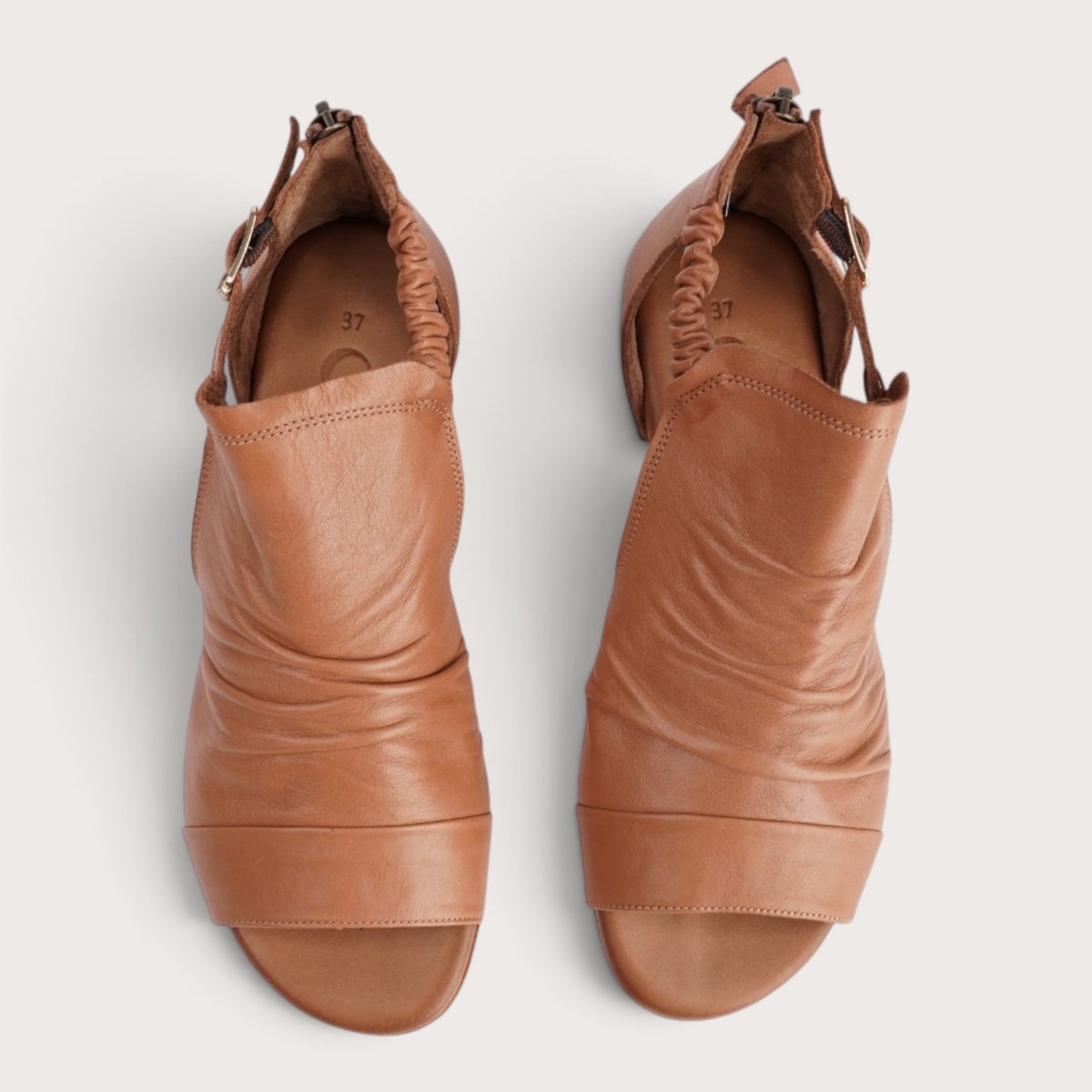 Colby Tan Leather Sandals