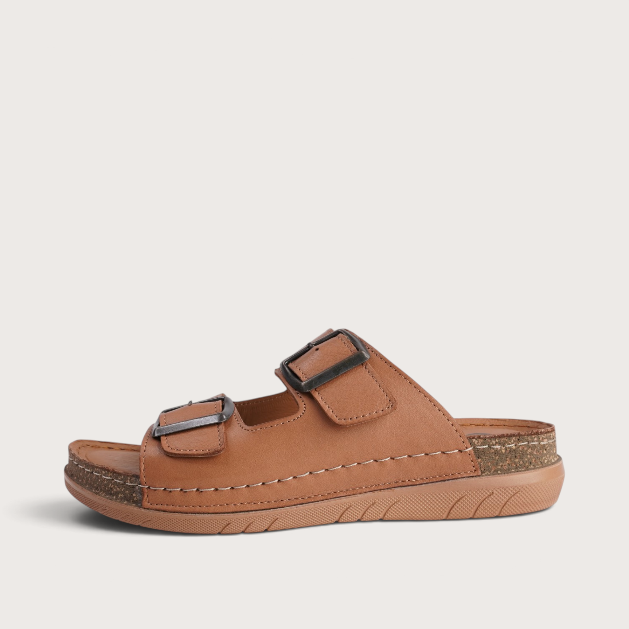 Cody Tan Leather Sandals