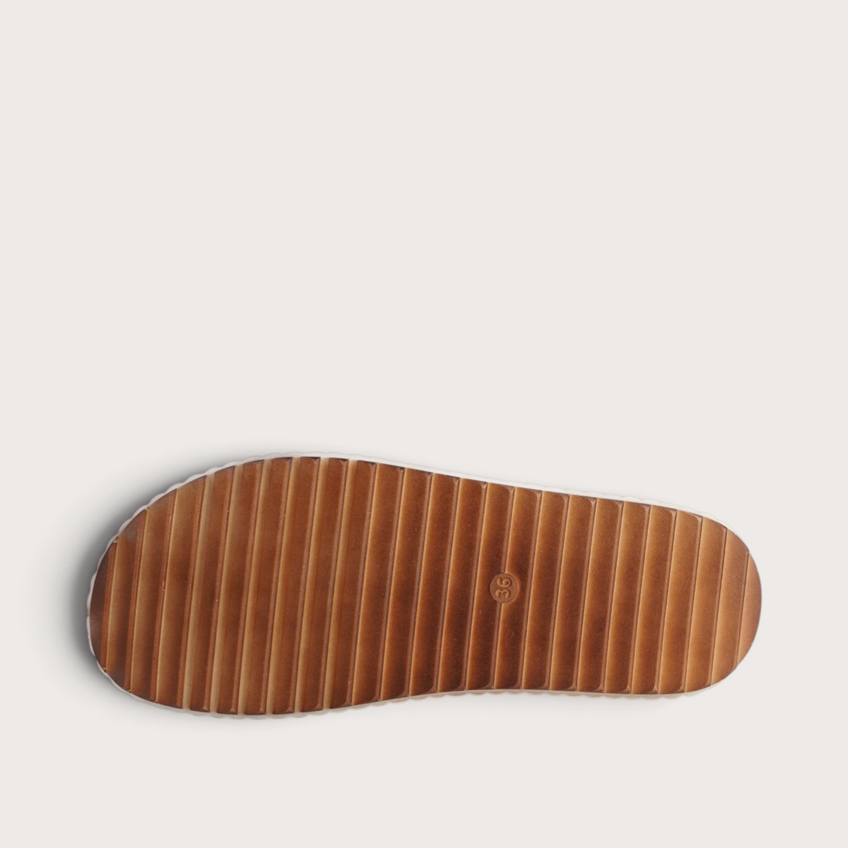 Torch Tan Leather Slides