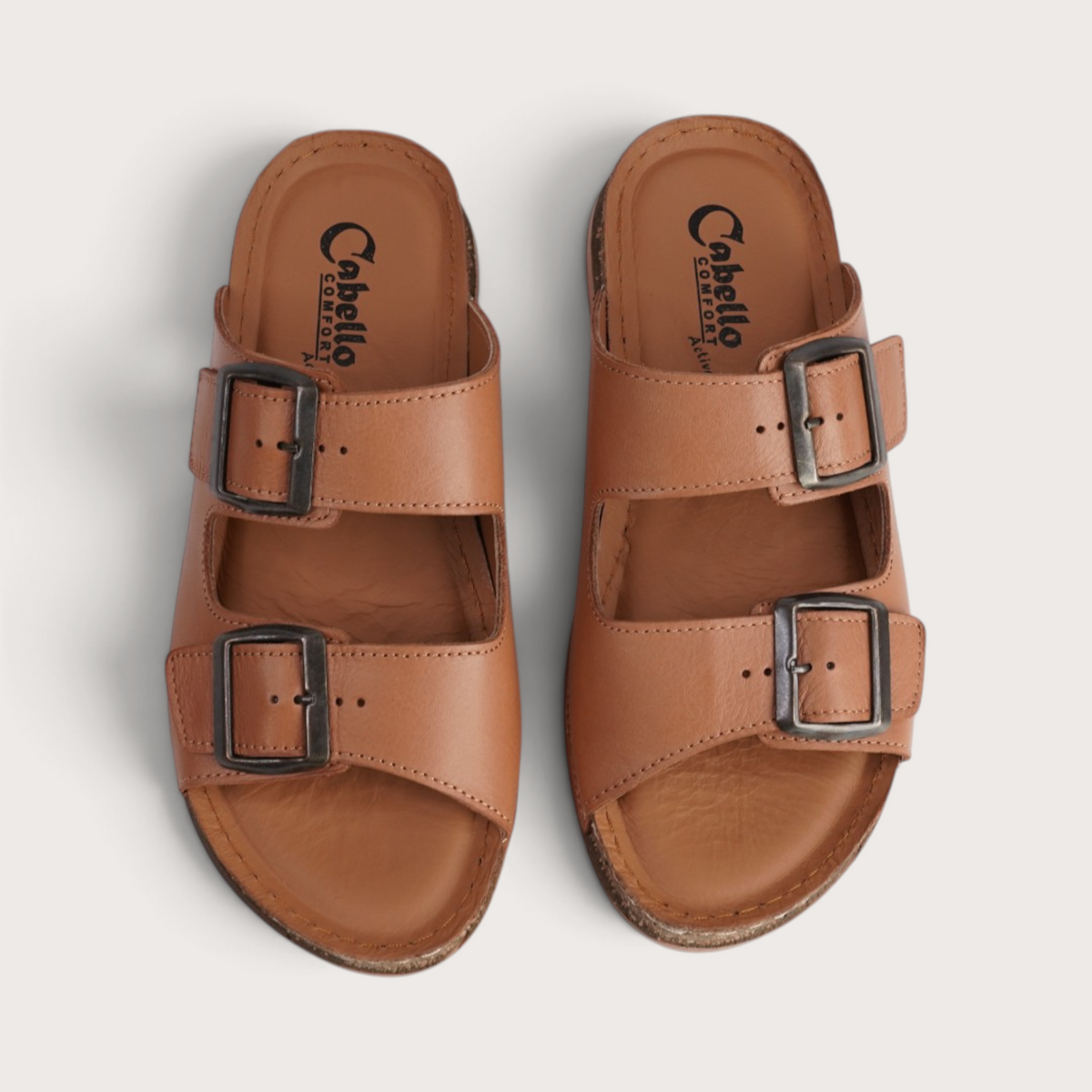 Cody Tan Leather Sandals
