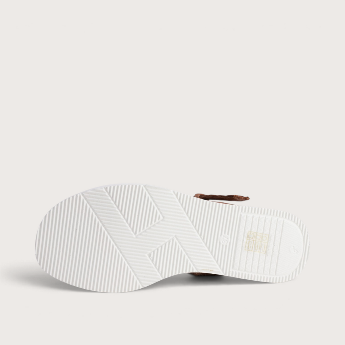 Amine Tan Leather Sandals