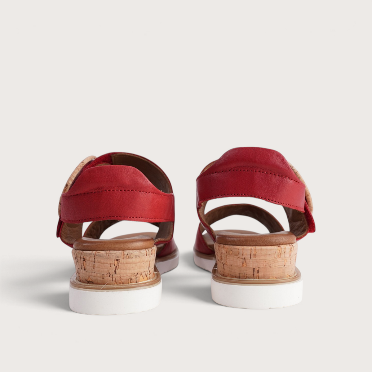 Aspire Red Leather Sandals