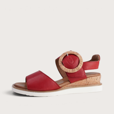 Aspire Red Leather Sandals
