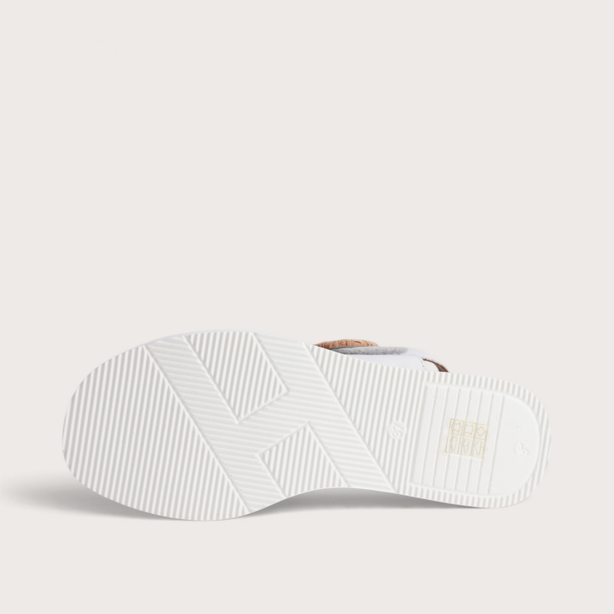 Aspire White Leather Sandals