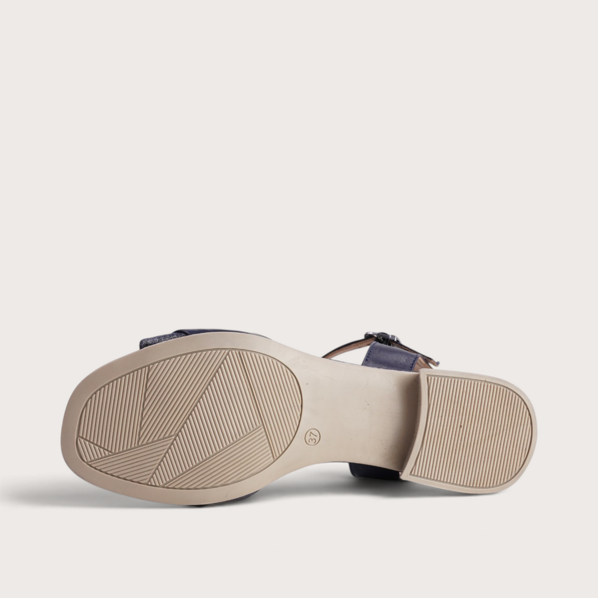 Aven Navy Leather Sandals