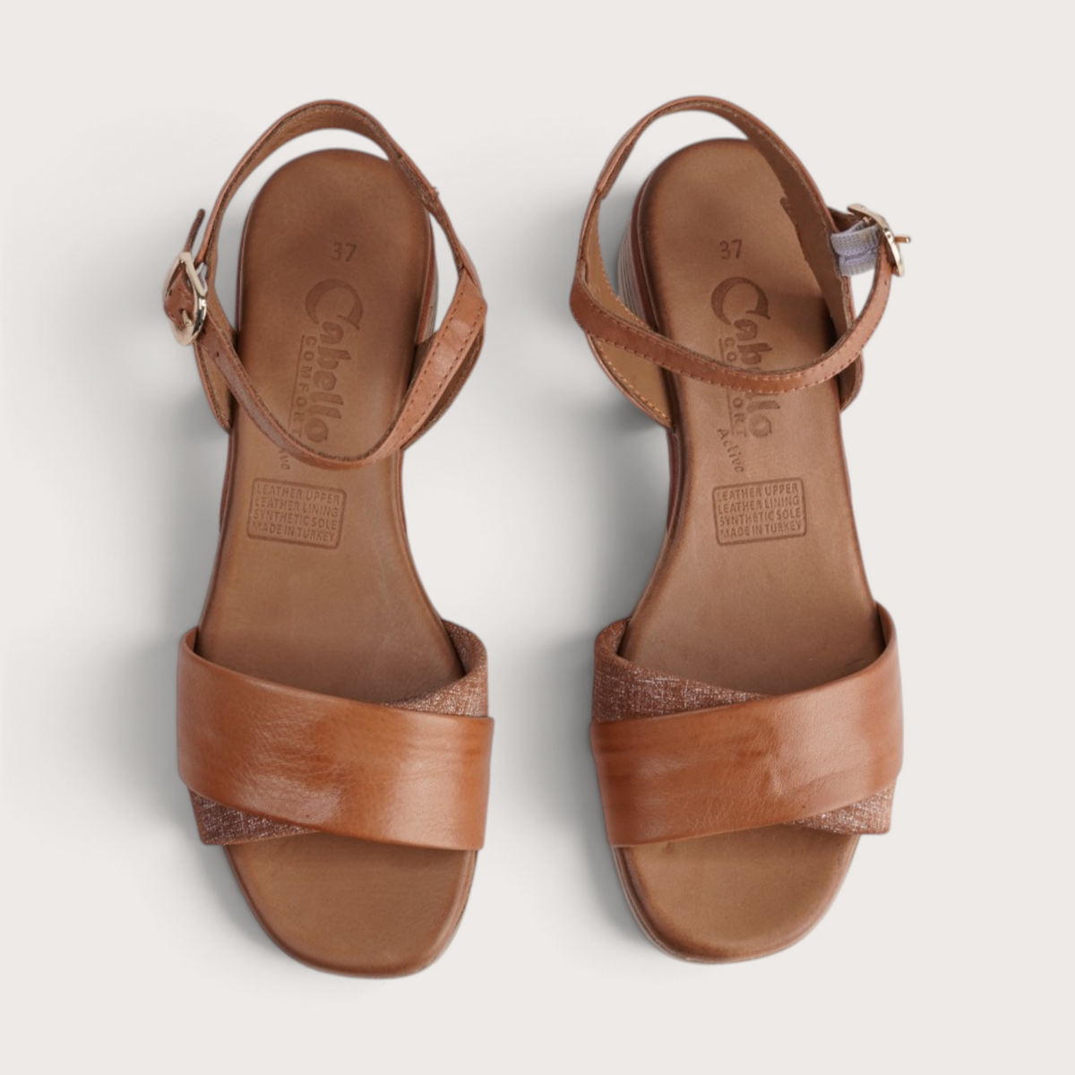 Aven Tan Leather Sandals