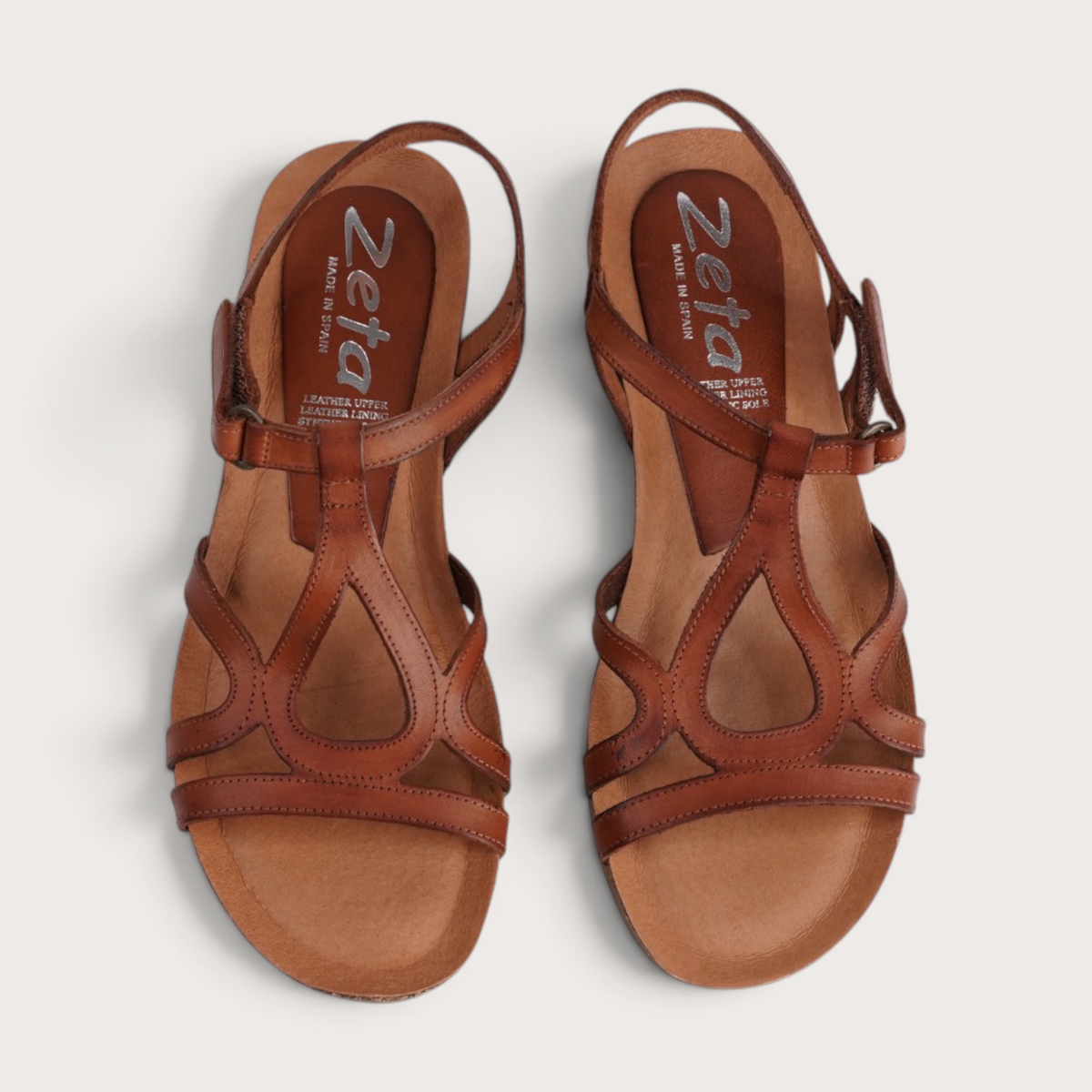 Rapt Tan Leather Sandals
