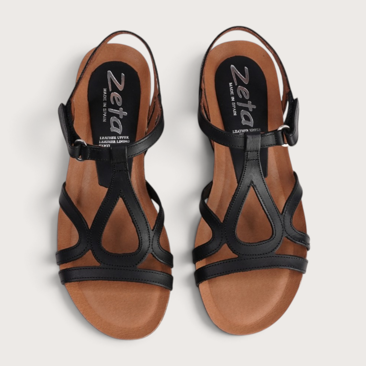 Rapt Black Leather Sandals