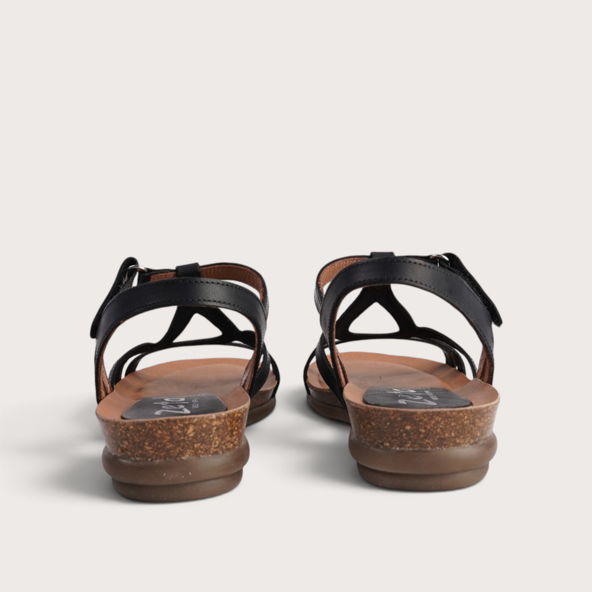 Rapt Black Leather Sandals