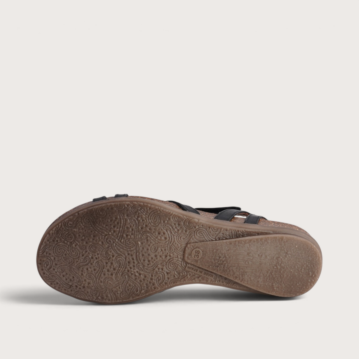 Rapt Black Leather Sandals