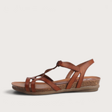Rapt Tan Leather Sandals
