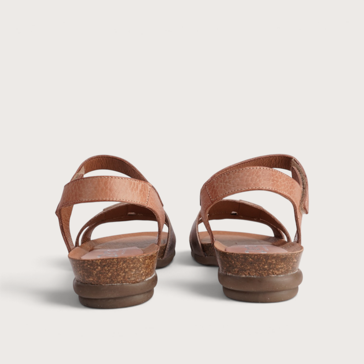 Rollo Rose Gold Multi Leather Sandals