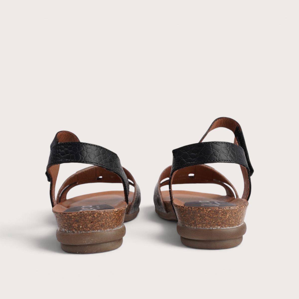 Rollo Pewter Multi Leather Sandals