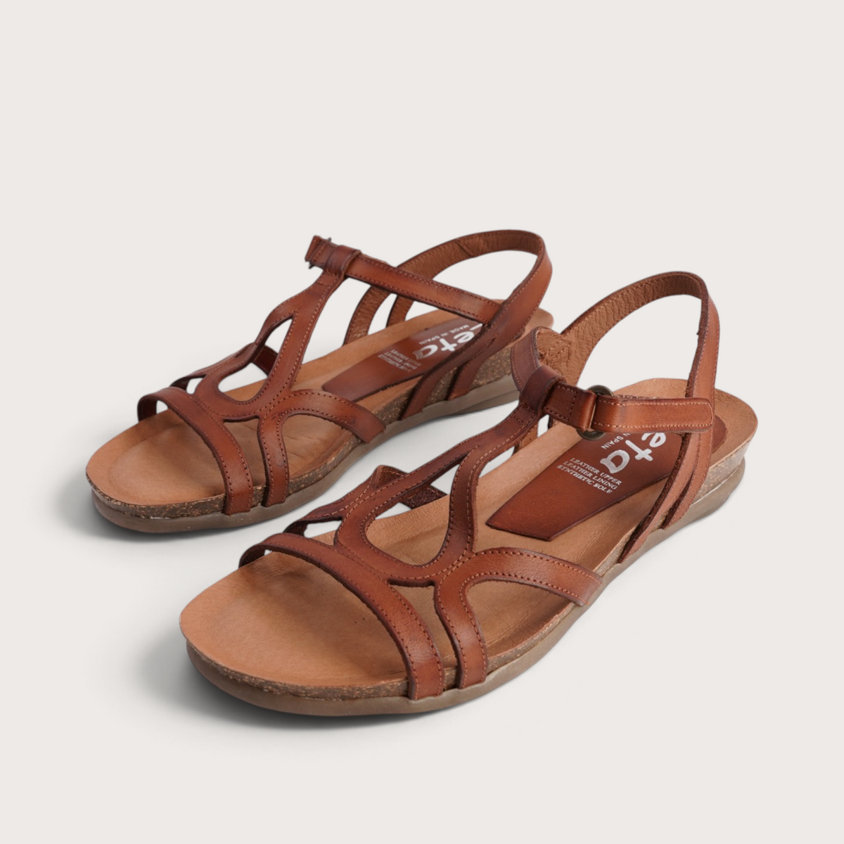 Rapt Tan Leather Sandals