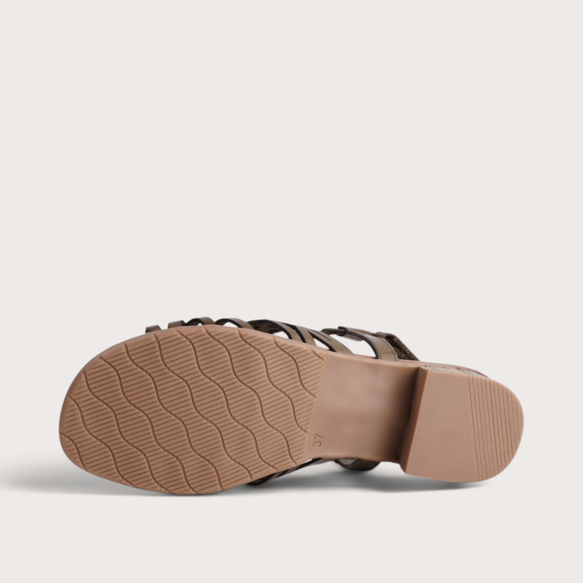 Hilite Khaki Leather Sandals