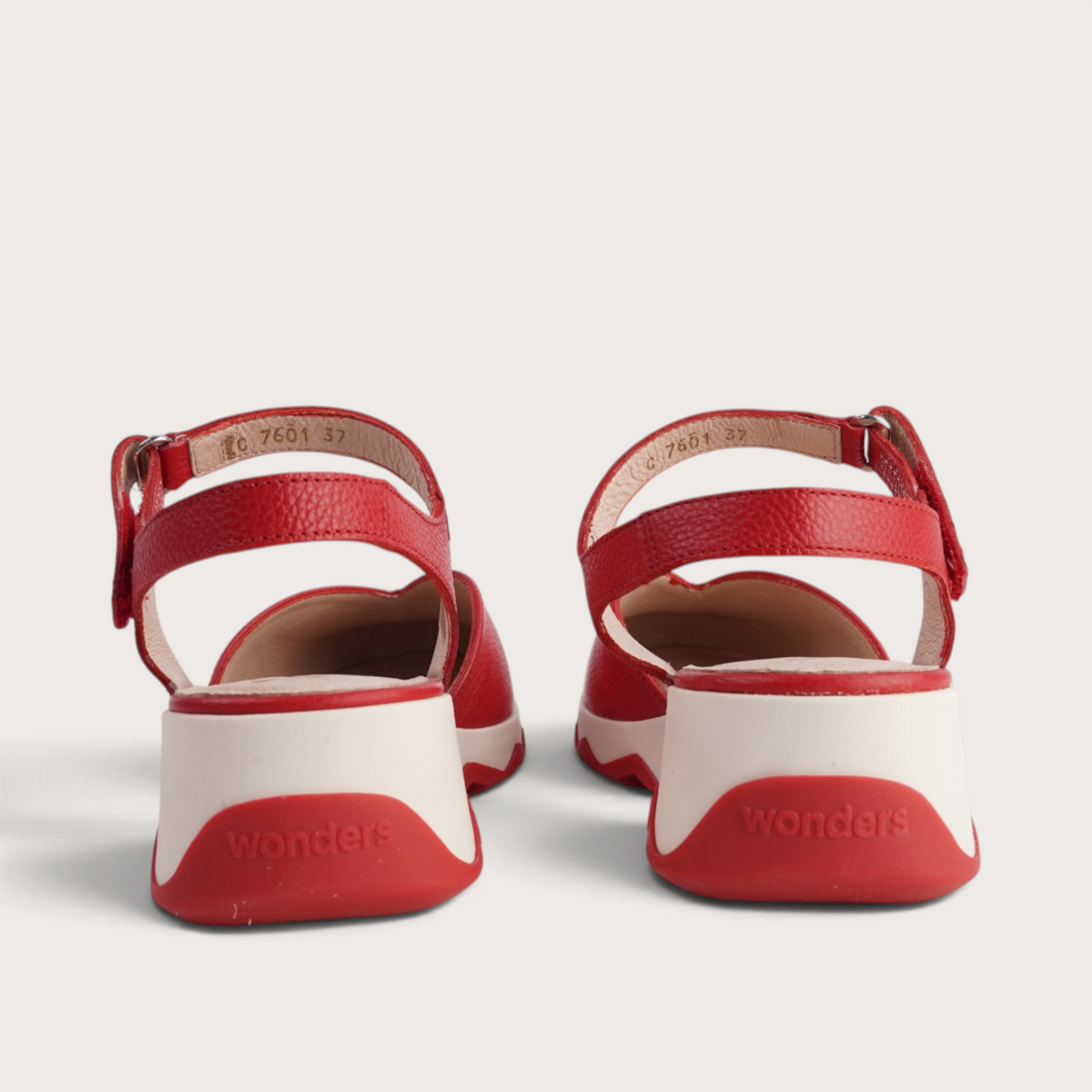 Cobi Red Leather Flats