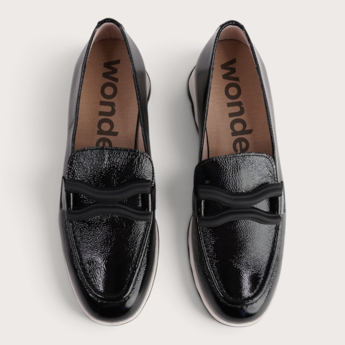 Calpe Black Patent Leather Flats